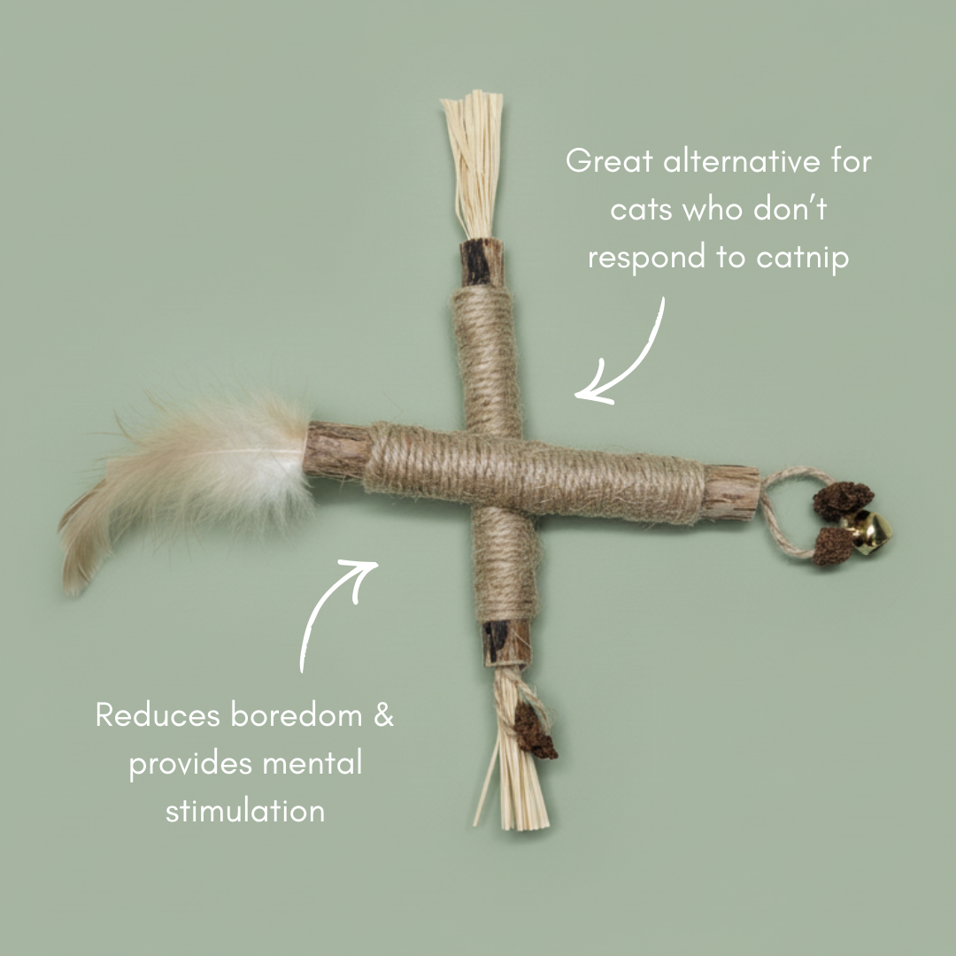 Matatabi Silvervine Jute Sticks – Natural Cat Chew & Play Sticks