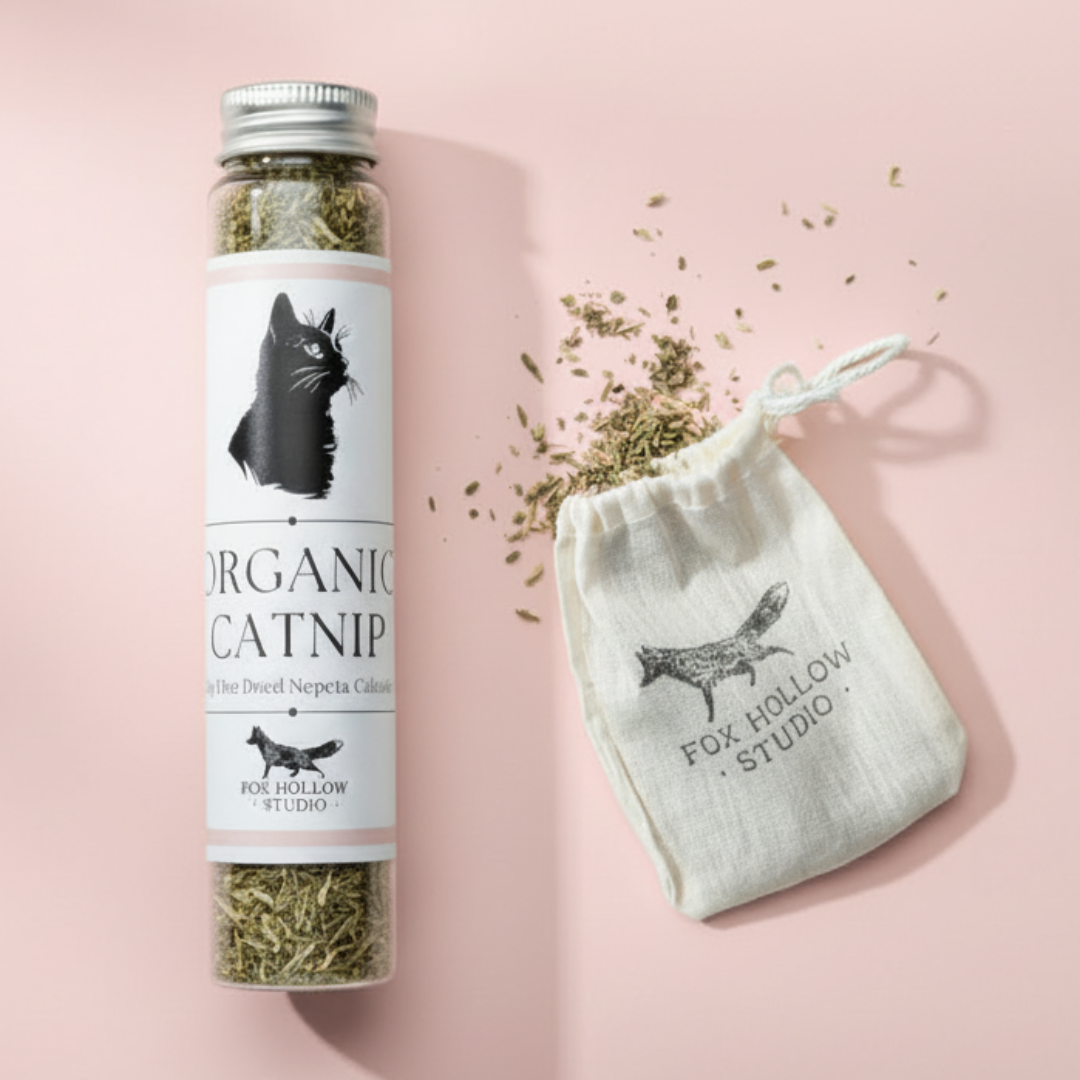 Premium Organic Catnip – Airtight Reusable Tube with Toy Refresh Infusion Pouch