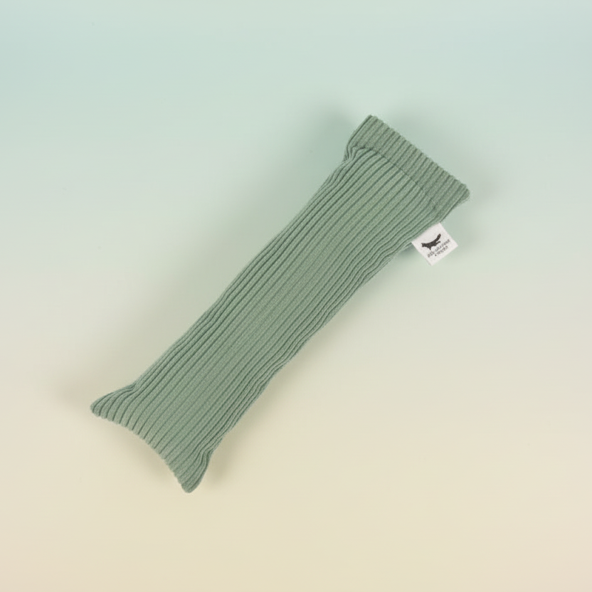 Handmade Refillable Cat Kicker Toy - Organic Catnip & Wool Filled
