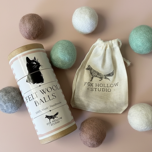 Natural Cat Enrichment Toy Bundle – Catnip, Matatabi Sticks, Wool Balls & Cotton Mouse Toy Set