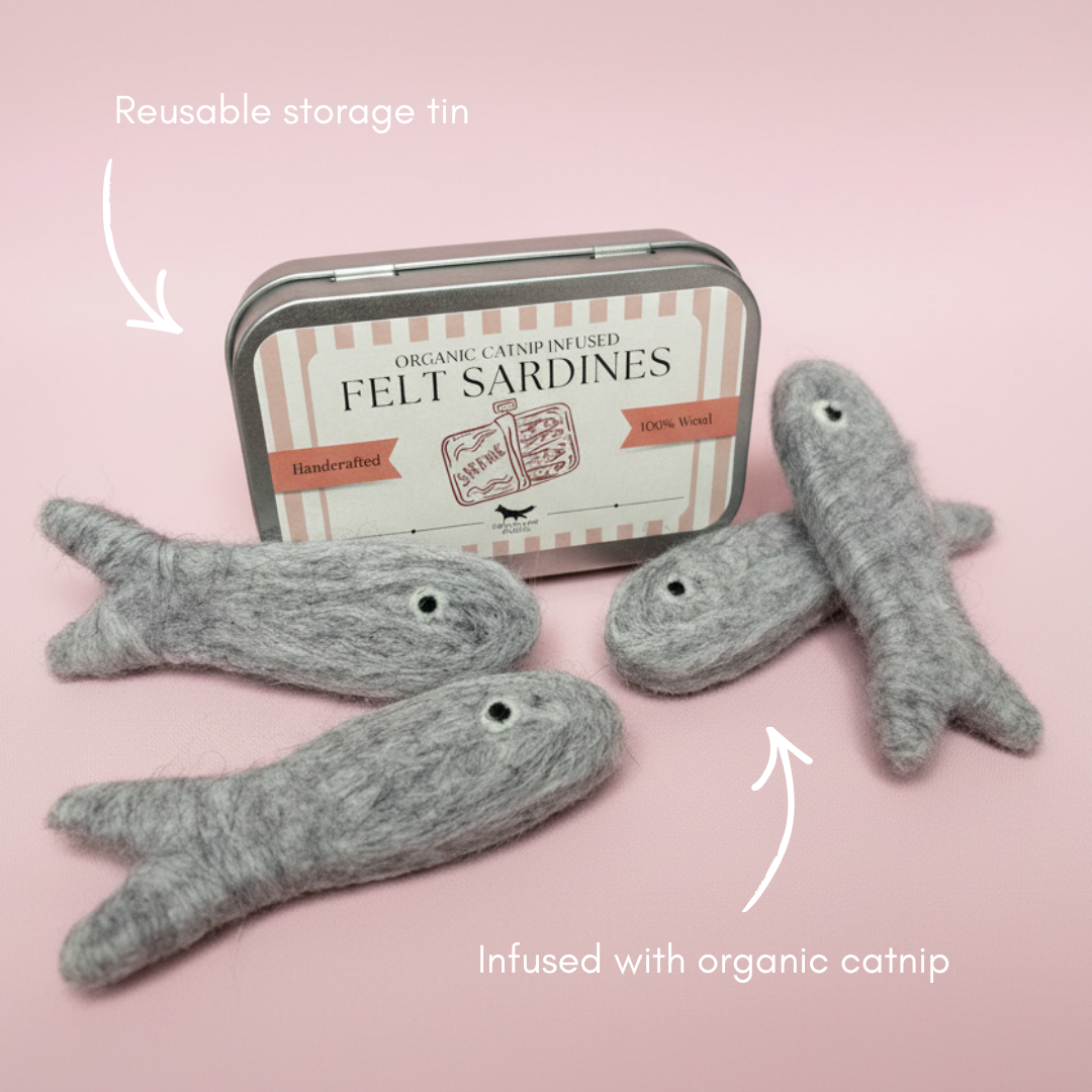 Luxury Natural Cat Toy Gift Set – 6 Piece Handmade Enrichment Bundle