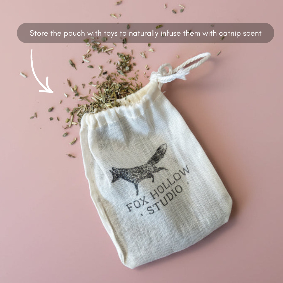 Premium Organic Catnip – Airtight Reusable Tube with Toy Refresh Infusion Pouch
