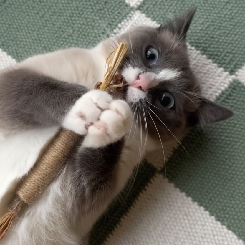 Luxury Natural Cat Toy Gift Set – 6 Piece Handmade Enrichment Bundle